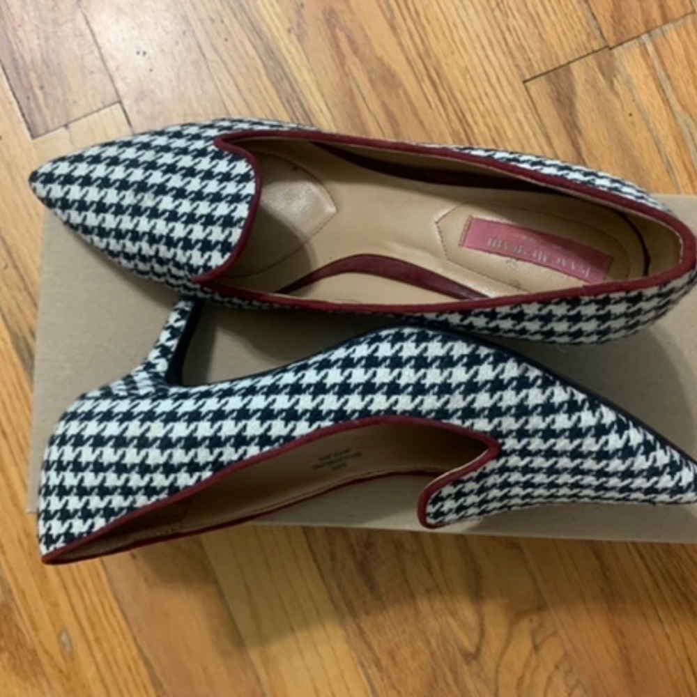 Isaac Mizrahi herringbone pumps